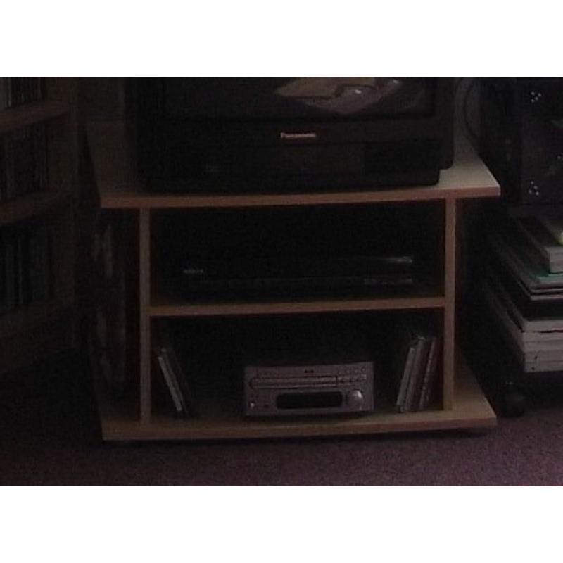 Beech effect TV unit