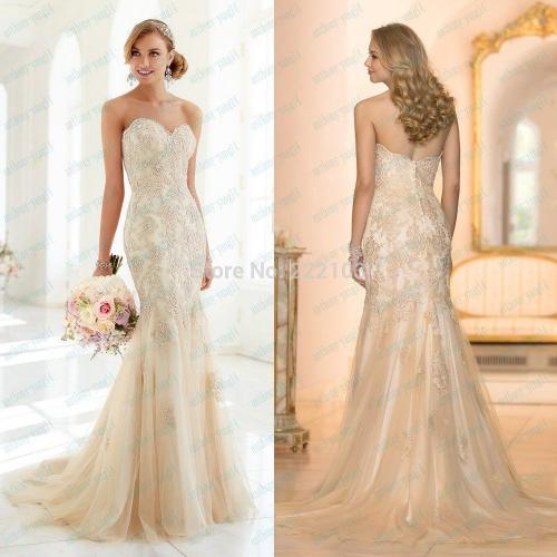 Wedding dress Stella York - Champagne colour (size 10/12