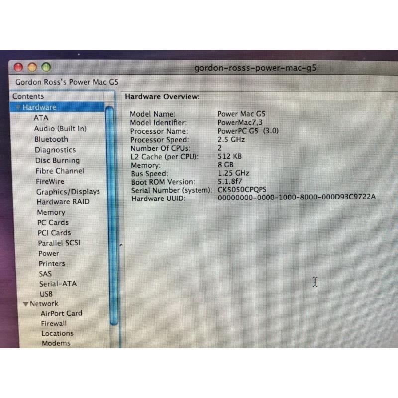 Apple PowerMac, Display & RAID drive fully loaded