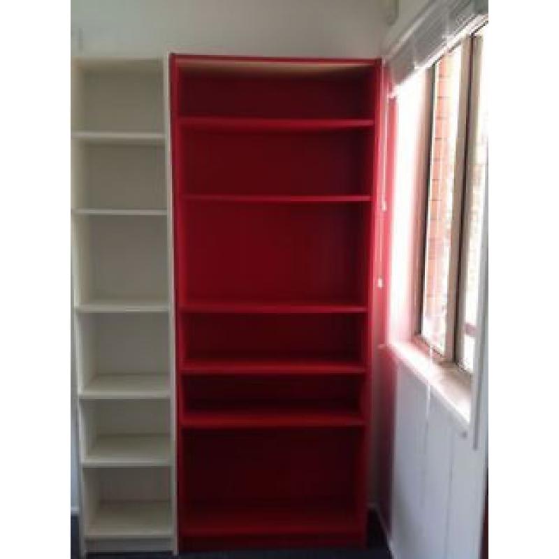 Ikea BILLY Bookcase / Bookshelf / Shelves in Red