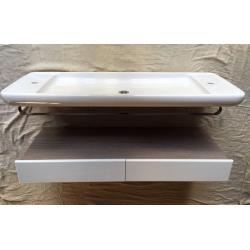 Kohler wash hand basin with floating drawer unit / vanity