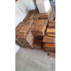 Oak herringbone flooring