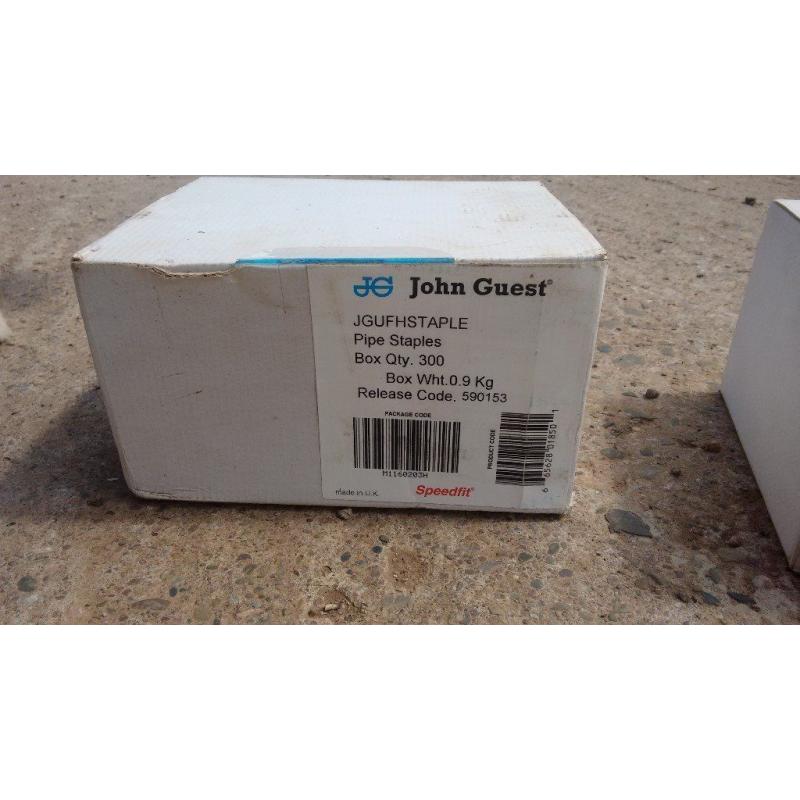 John guest underfloor pipe staples 60mm - 2.75 boxes