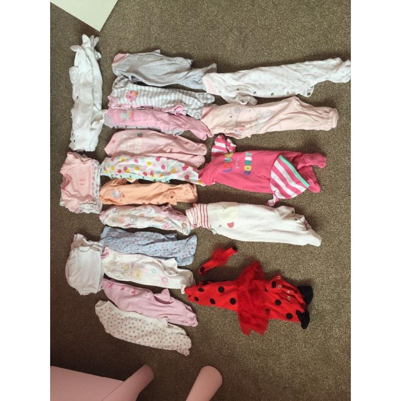 Baby girl newborn and first size