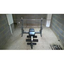 Home Gym Equipment Bench Bars and Weights