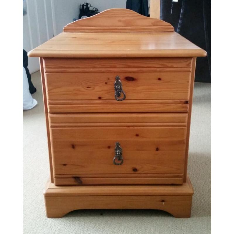 Pine bedside table