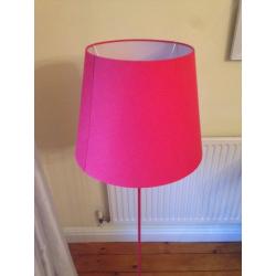 Red stand up lamp