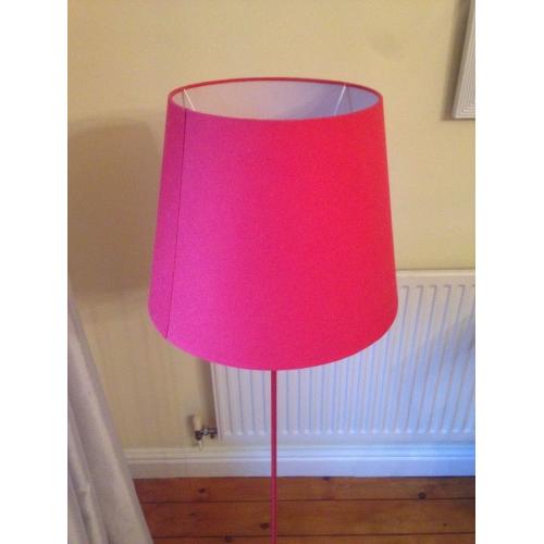 Red stand up lamp