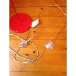 Red stand up lamp