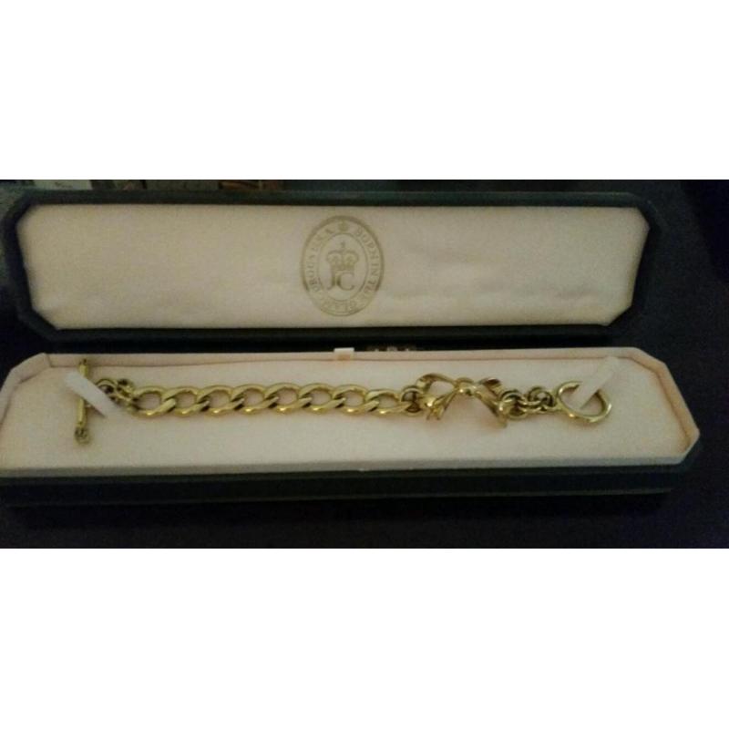 AUTHENTIC JUICY COUTURE GOLD BOW CHARM BRACELET IN BOX