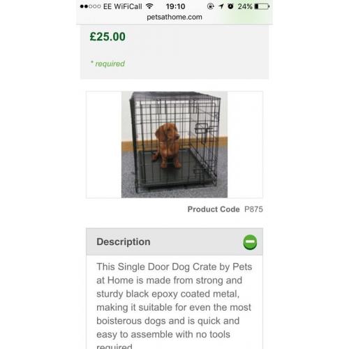 Small dog training cage