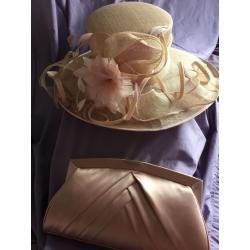 Ian Stuart Wedding Hat & Jaspar Conran clutch bag