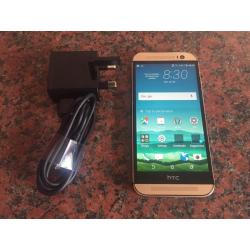 HTC ONE M8 gold unlocked! Excellent condition!
