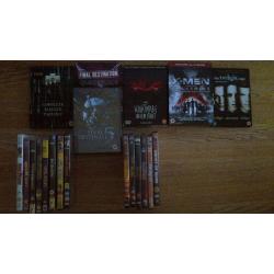 36 dvd movies and one dvd tv series for sale