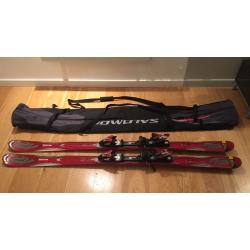 LIKE NEW - K2 APACHE STRYKER SKIS + MARKER M1 12.0 BINDINGS + POLES
