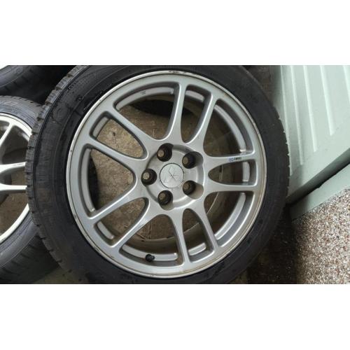 Enkei evo original wheels and winter tyres