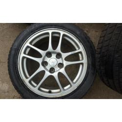 Enkei evo original wheels and winter tyres