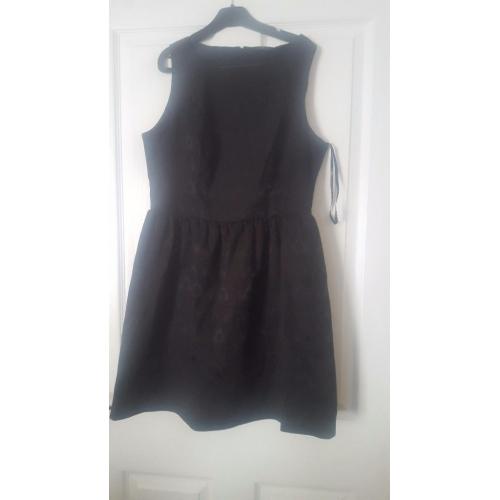 Ladies black skater dress size 14