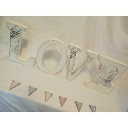 Free standing LOVE sign available to hire!