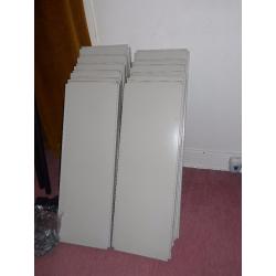 Raaco Galvanised Shelving/Bookcase (12 Shelves)