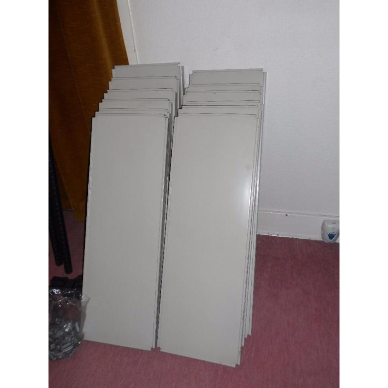 Raaco Galvanised Shelving/Bookcase (12 Shelves)