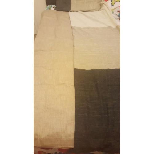 Lined blackout curtains from Harry corrry and 2 x single bedding