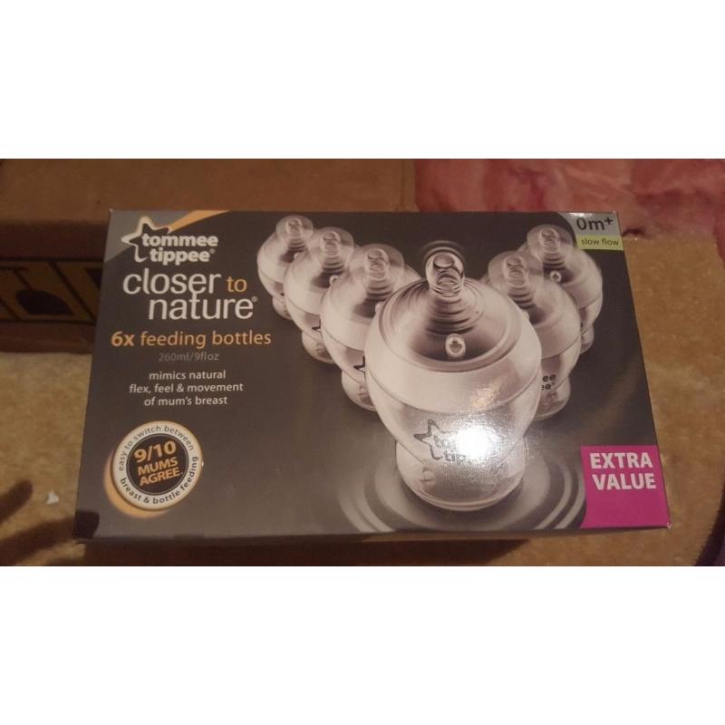Tommee tippee 6x bottles 260ml