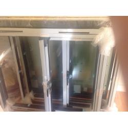 Aluminium Anthracite Grey door with frame and windows