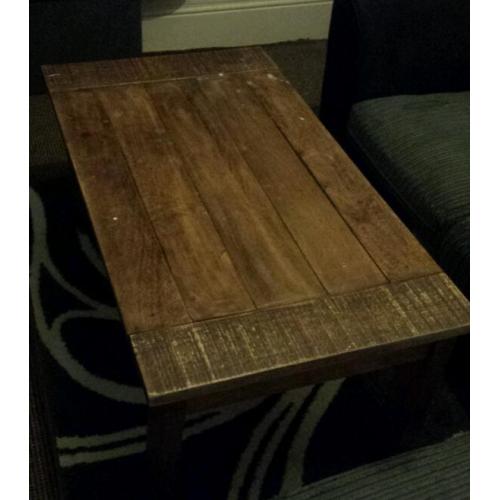 Solid oak coffee table cheap