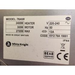 White knight condensing dryer