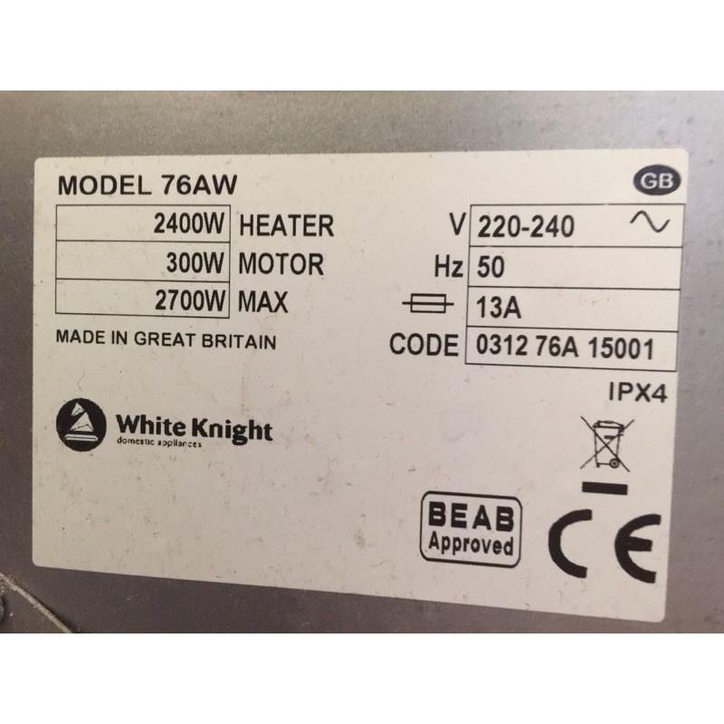 White knight condensing dryer