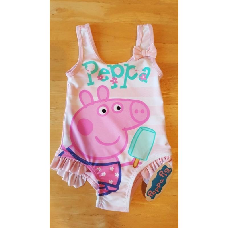 Peppa pig 12-18 month swimming costume