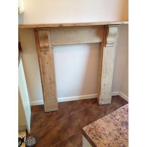 Wooden fire surround