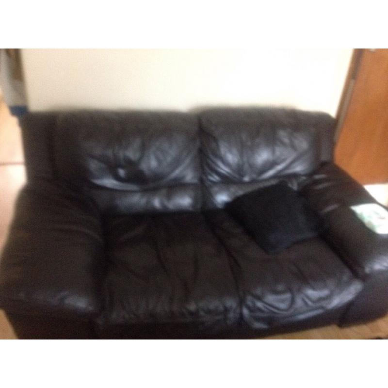 Leather 3-2 seats sofas for sale