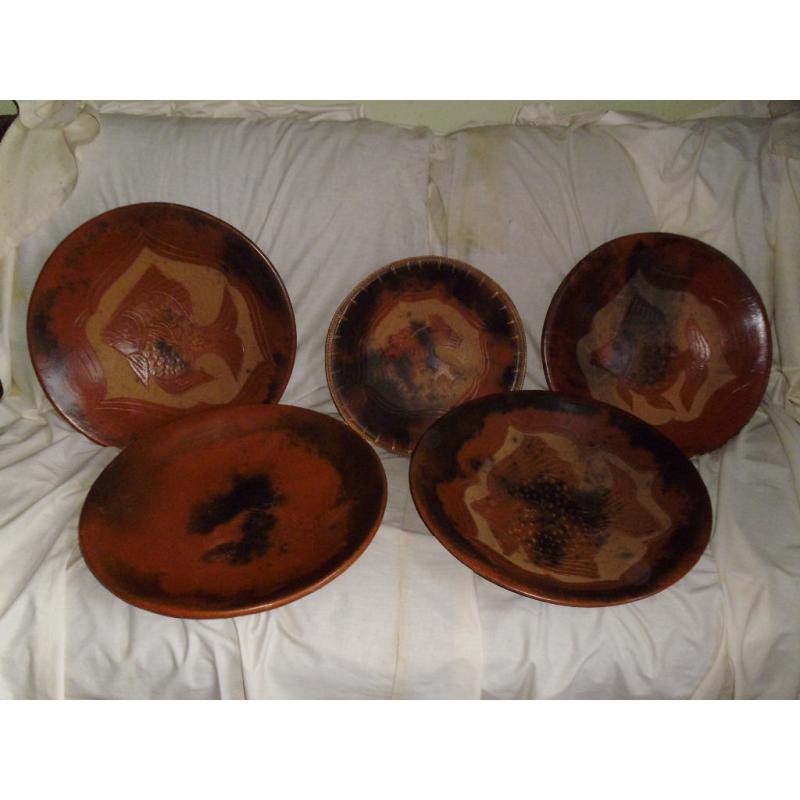 LARGE CLAY PLANTERS / BOWLS