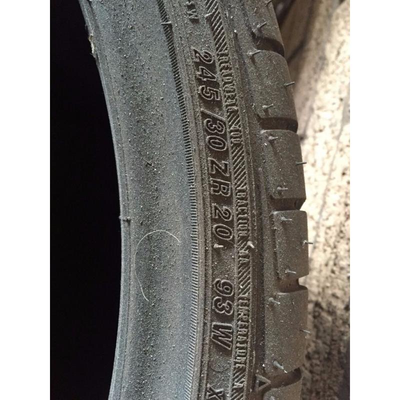 245/30/20 **NEARLY NEW 8+mm TREAD** 245/30/20