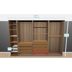 Tall Ikea Wardrobes (3 * 2 Doors and 1 * 1 door) with Glass doors