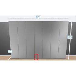 Tall Ikea Wardrobes (3 * 2 Doors and 1 * 1 door) with Glass doors
