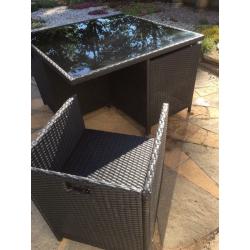 Garden table and chair set. Never used.