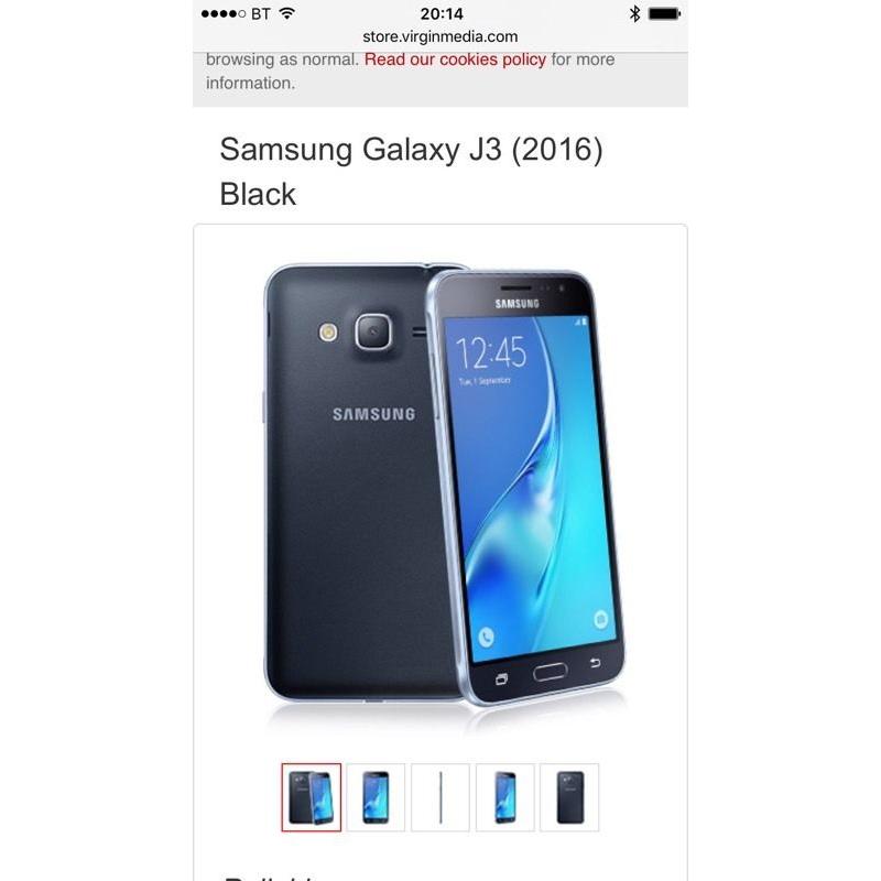 Samsung j3 brand new (unwanted gift)