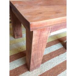 Red Wood Side Table