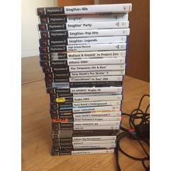 Ps2 2 controller many games!