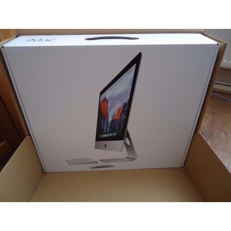 imac 21.5 new 2016 model intel i5 +8gb ddr3 +1tbhdd new in box 580