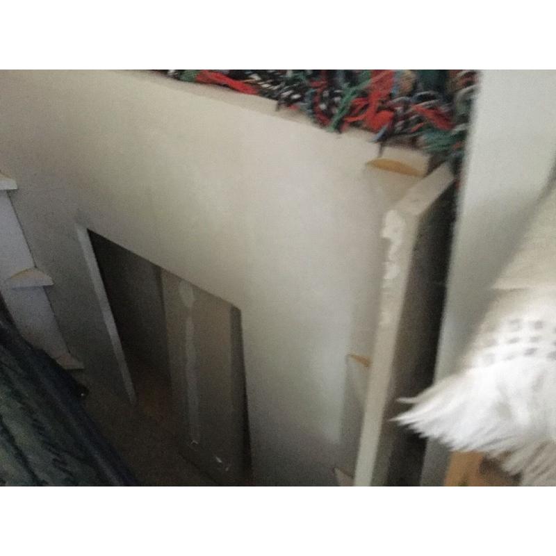 Limestone Fireplace