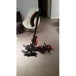 FOLDABLE ROWING MACHINE ORANGE AND GREY