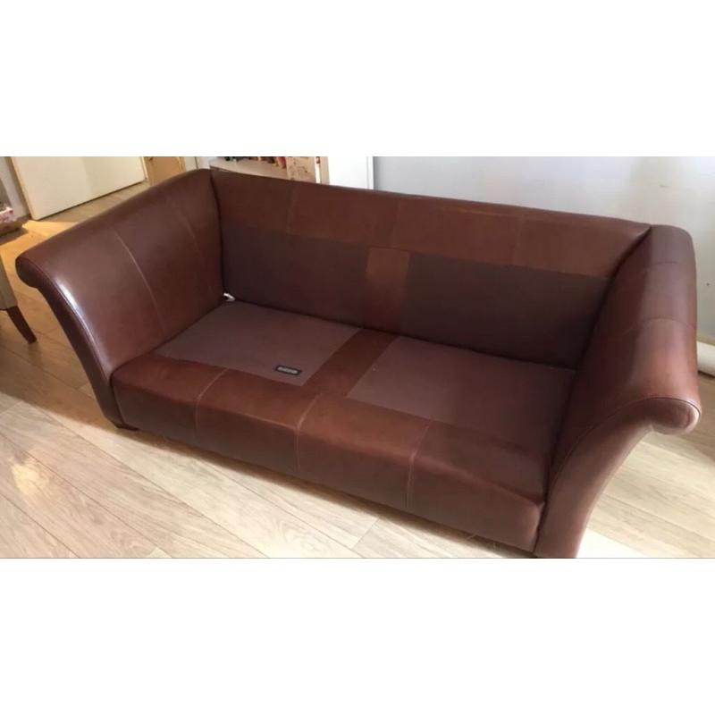 Stylish Real Leather 2 seat sofa *Delivery available