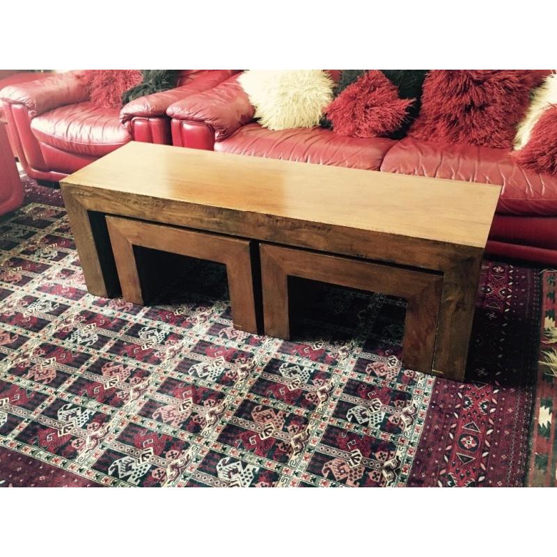 Coffee Table with two inner tables