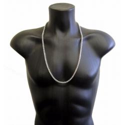 Silver Plated 1 Row of RocksBling chain