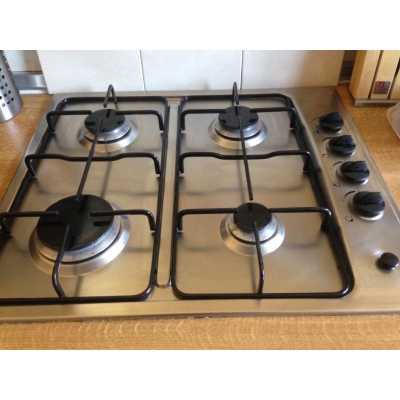 Kitchen Units, worktop and appliances. Old, but useable, not bad condition