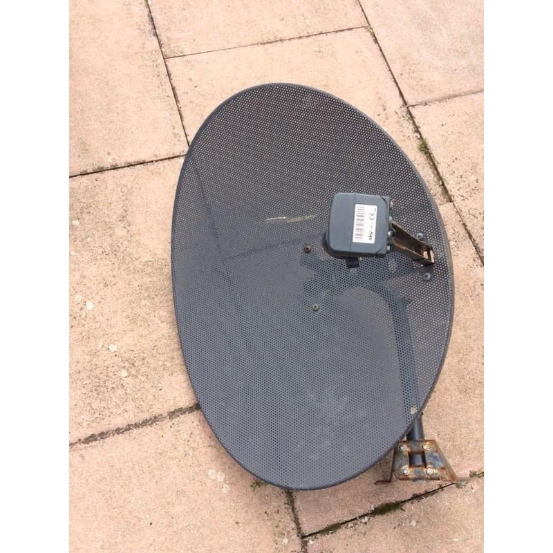 Satellite Sky dish and LNB